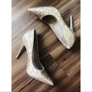 Steve Madden Gold Sequin Heels